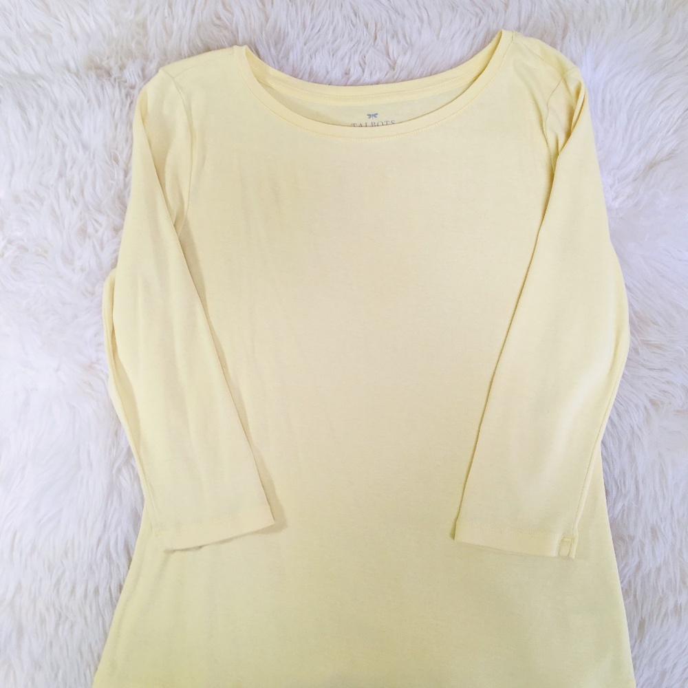 Talbots Boatneck 3/4 Sleeve Top